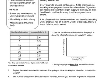 Smoking and Pregnancy - Data Analysis Task