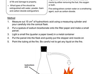 Making a fire extinguisher
