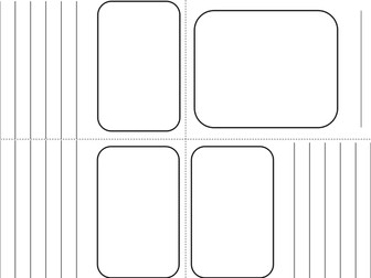 Mini Booklet template made from 1 sheet of A4