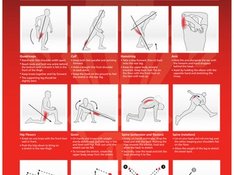 Stretching Exercises & Handling Drills Poster