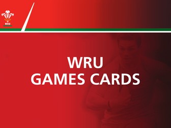 WRU Game Cards