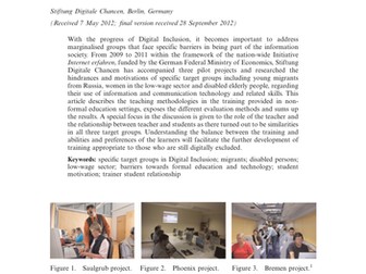 Training in basic Internet skills