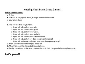 Helping Plants Grow Game