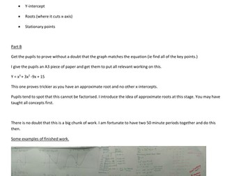Sketching the curve of a polynomial