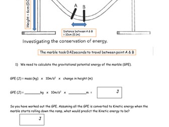 Investigating conservation of energy