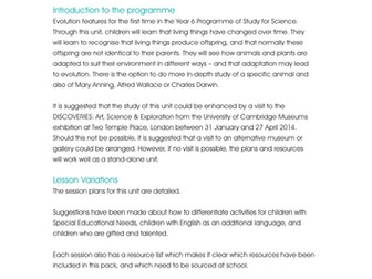 Year 6 Science - Evolution (full scheme)