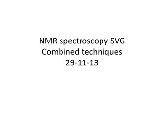 Combined NMR IR Mass spec analysis A2 chemistry