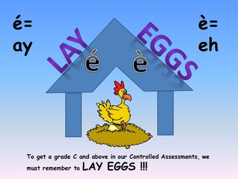Lay eggs pronunciation poster