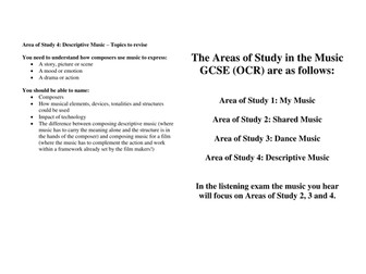 GCSE (OCR) Quick Revision Aid