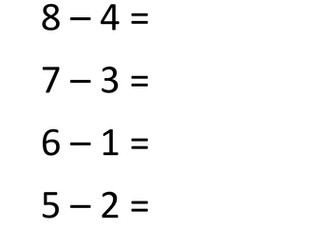 Subtraction Sentences
