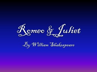 Romeo and Juliet simple IWB narrative version
