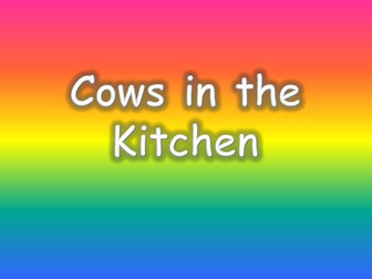 Cows in the kitchen IWB symbol supported book