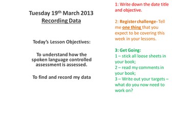 Spoken Language Study - School Talk Scheme
