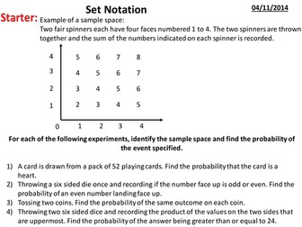 Set Notation - Introduction to Venn Diagrams