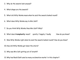 Charlie and the Chocolate Factory week 2 of 3