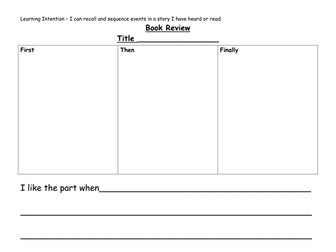 Book Review template