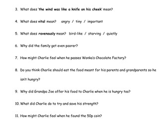 Charlie and the Chocolate Factory week 1 of 3