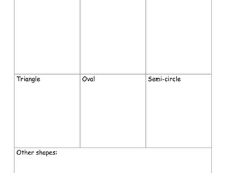 2D shape in the Environment
