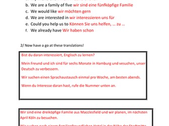 OCR AS Level Translation Task Practise