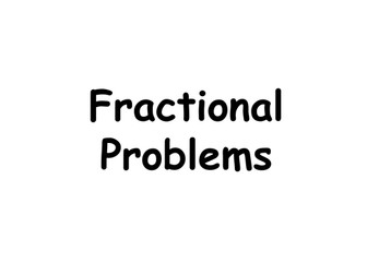 Fraction problems - All rules