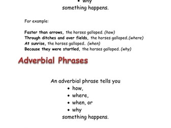 Adverbial phrase resource