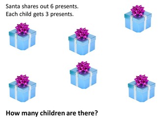Sharing Christmas Presents - Simple Dividing