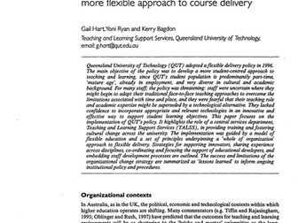 Supporting organizational change:flexible approach