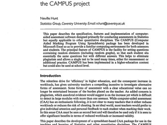 Computer-aided assessment in statistics