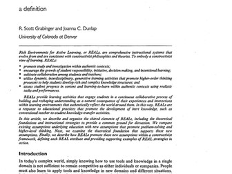 Rich environments for active learning:a definition