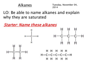 AQA C1 Alkanes Lesson 2