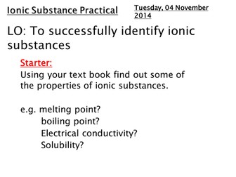 AQA C2 Ionic bonding.