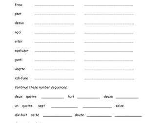 French Numbers Practice