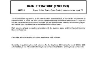 IGCSE English Literature Unseen Poetry