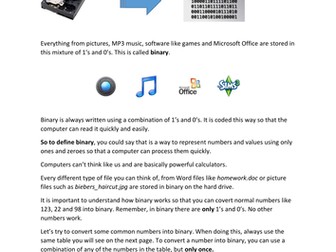 Denary / Binary conversion