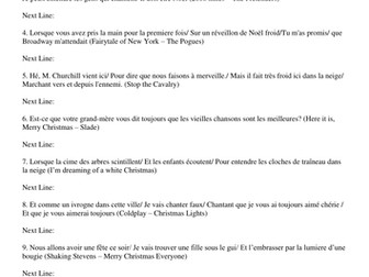 Christmas Song Lyrics Quiz