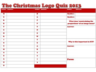 The Christmas Logo Quiz 2013