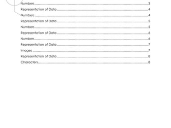 GCSE Computing OCR Representation of Data Revision