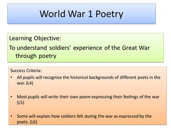 Poetry in WW1