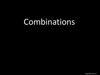 Combinations PowerPoint Lesson