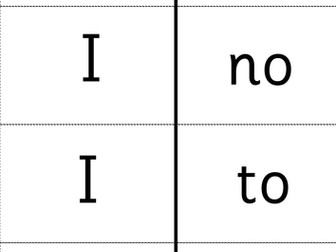 Phase 2 & 3 Tricky Word Domino Cards