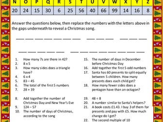 Number Christmas Codebreaker