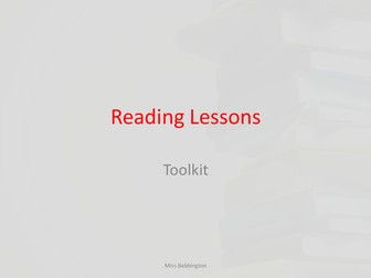 Ideas for Reading Lessons