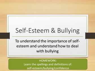 Self-esteem and bullying