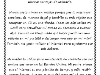 KS4 Spanish: Technology - Internet