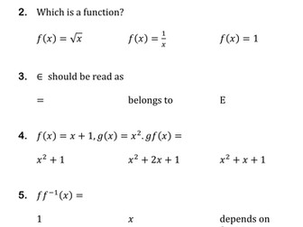 C3 Edexcel chapter summary tests
