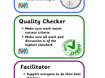 Co-operative Learning Role Cards