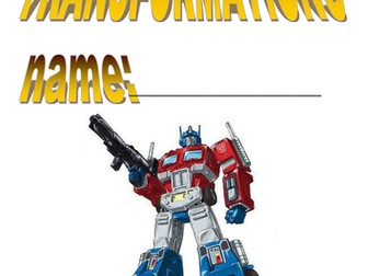 Transformations booklet