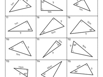 Trigonometry Matching Activity