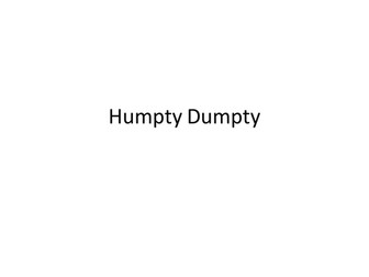 The Terrible Fate of Humpty Dumpty Y7