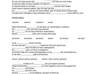 Vocab revision for German GCSE/Standard Grade